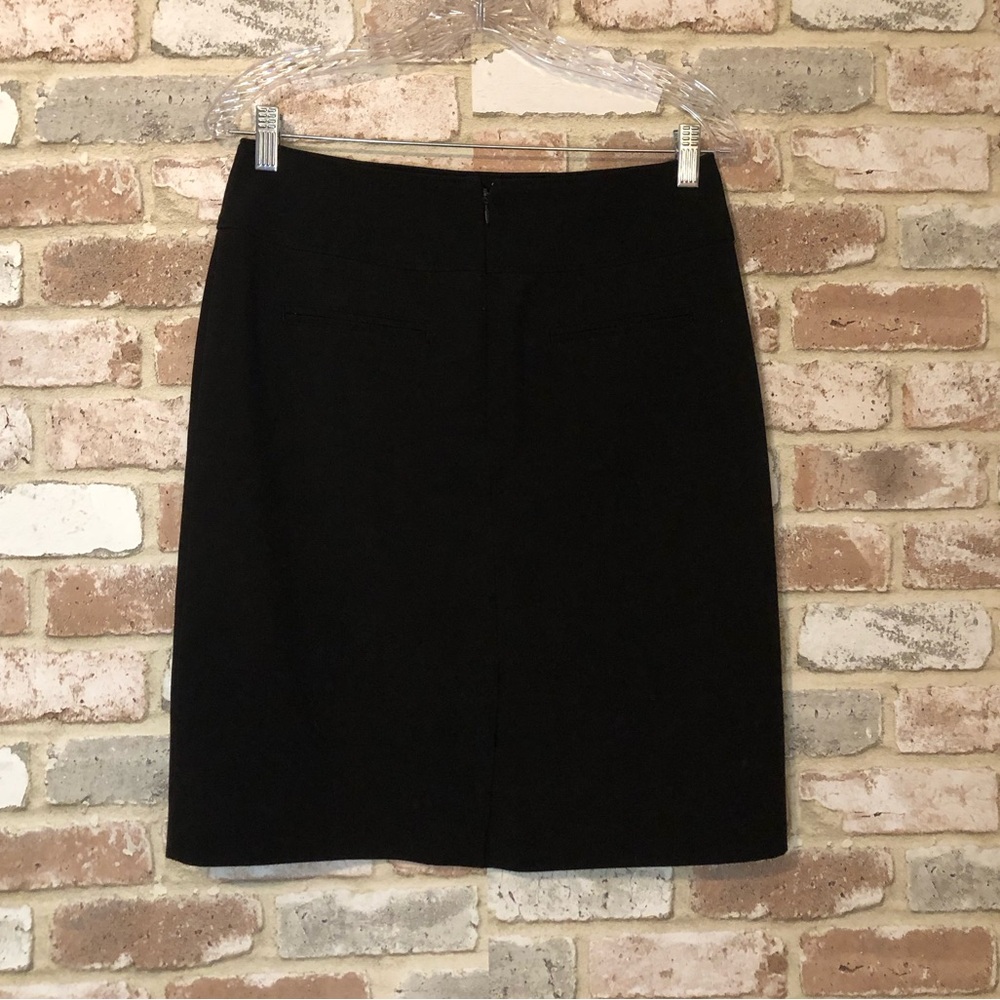 Worthington Black Pencil Skirt Women's Size 8 Back Zip